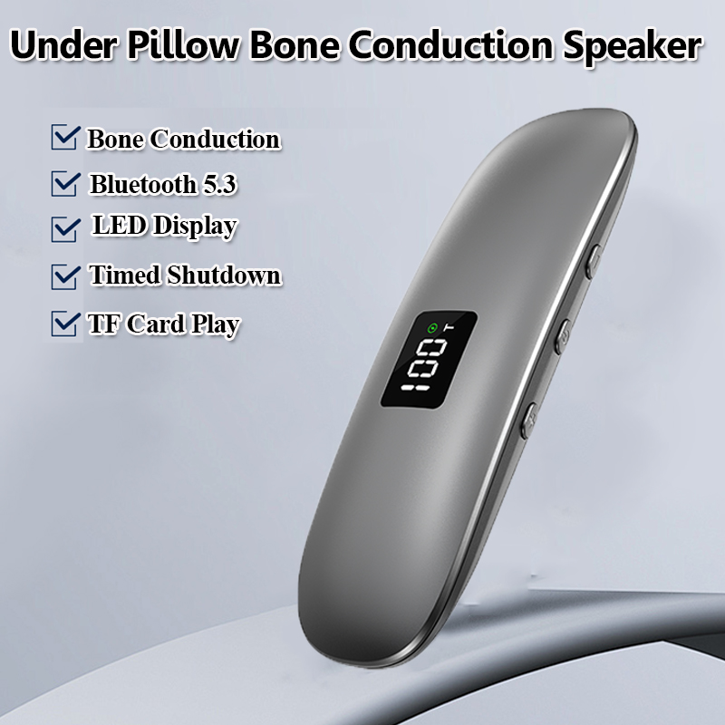 Home Improvement Music - Mini-Knochenleitungs-Bluetooth-Lautsprecher für unter das Kissen, Bluetooth-Soundbar,