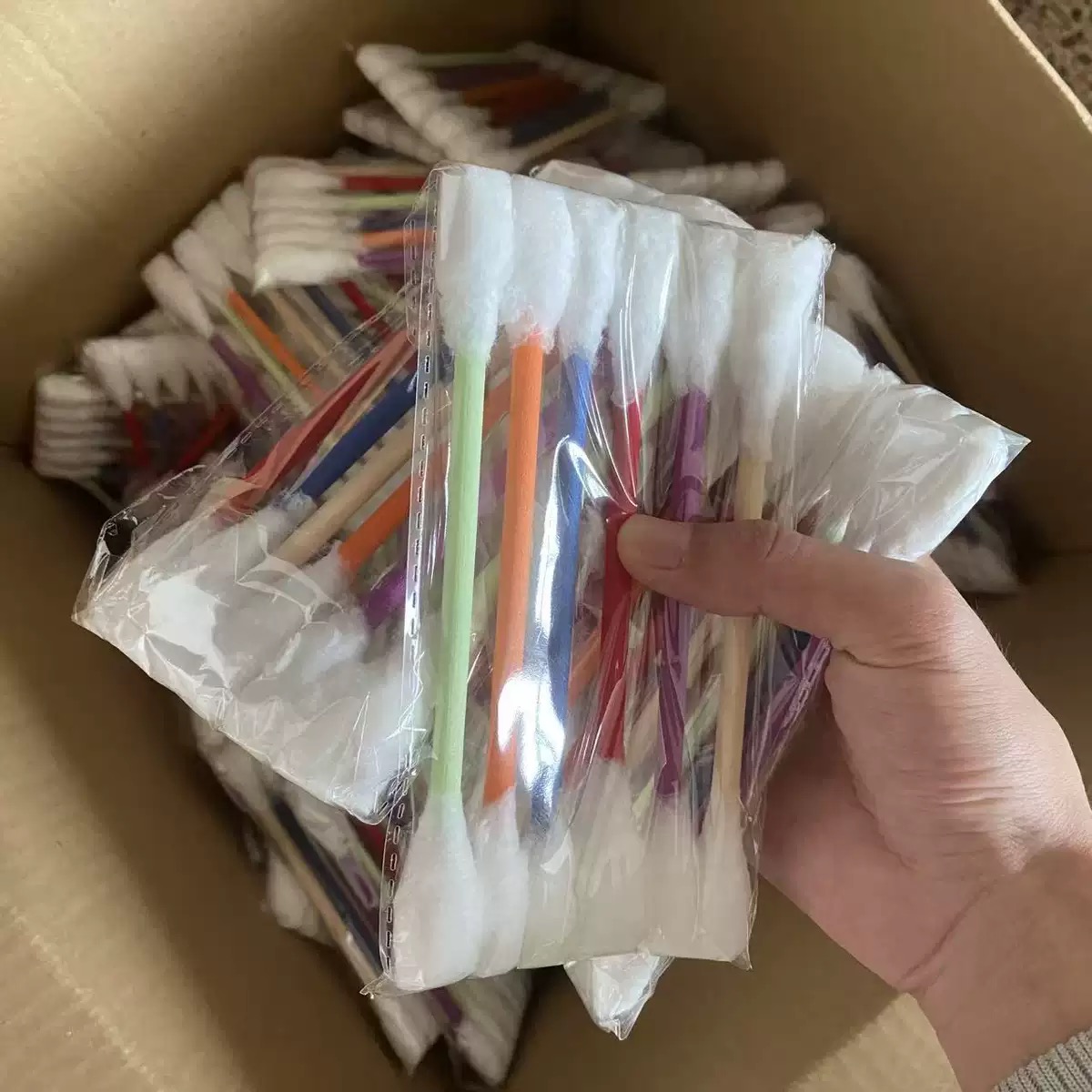 Wood Filler Stick - Kreatives großes Katzenminze-Spielzeug in Wattestäbchenform, 6er-Pack,