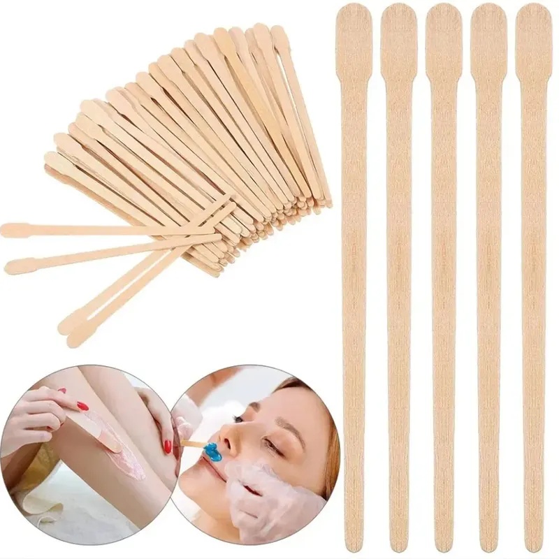 Wood Filler Stick - Holzspatel zur Haarentfernung für Frauen, Einweg-Depilationsstäbchen,