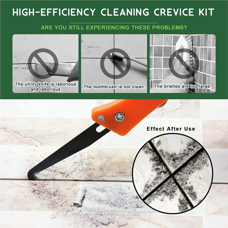 Grout Saw Removal - Fliesenentfernungswerkzeug-Set, 22-teilig, mit Sägeblatt, Fliesen-Handsäge, Fliesenfugen-Reinigungsbürste,