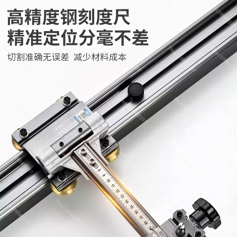 Tile Cutter Scoring - Manueller Hochpräzisions-T-Typ Fliesenschneider mit Doppelrad-Schneidmesser