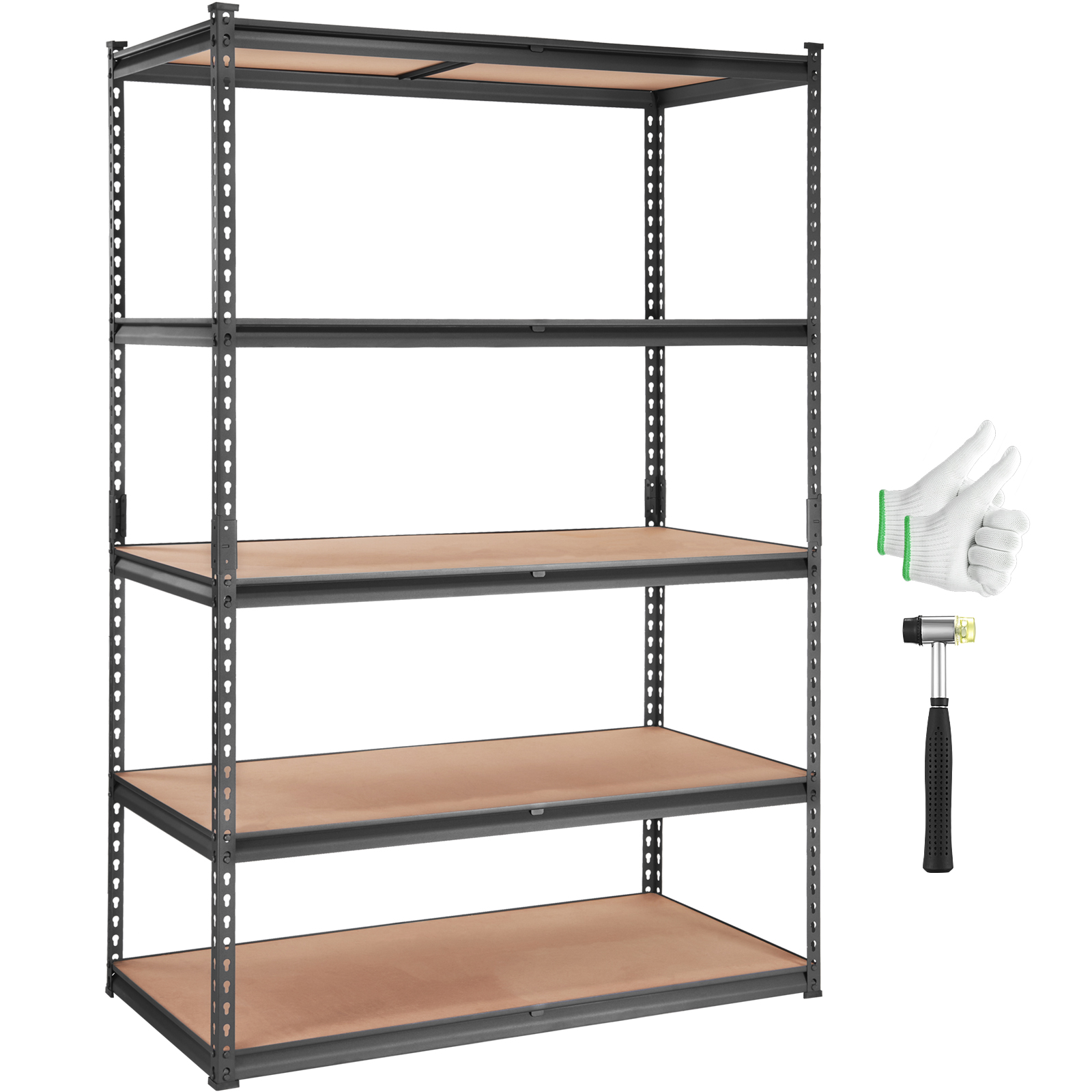 Home Improvement Outlet Stores - SucceBuy 5-lagiges stehendes Aufbewahrungsregal, robuster Organizer,