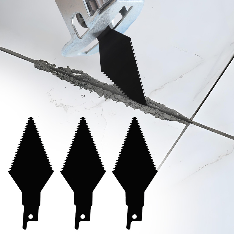 Grout Saw Removal - Fugenentferner-Werkzeug, 3 Stück, zweischneidige Schneidklinge aus