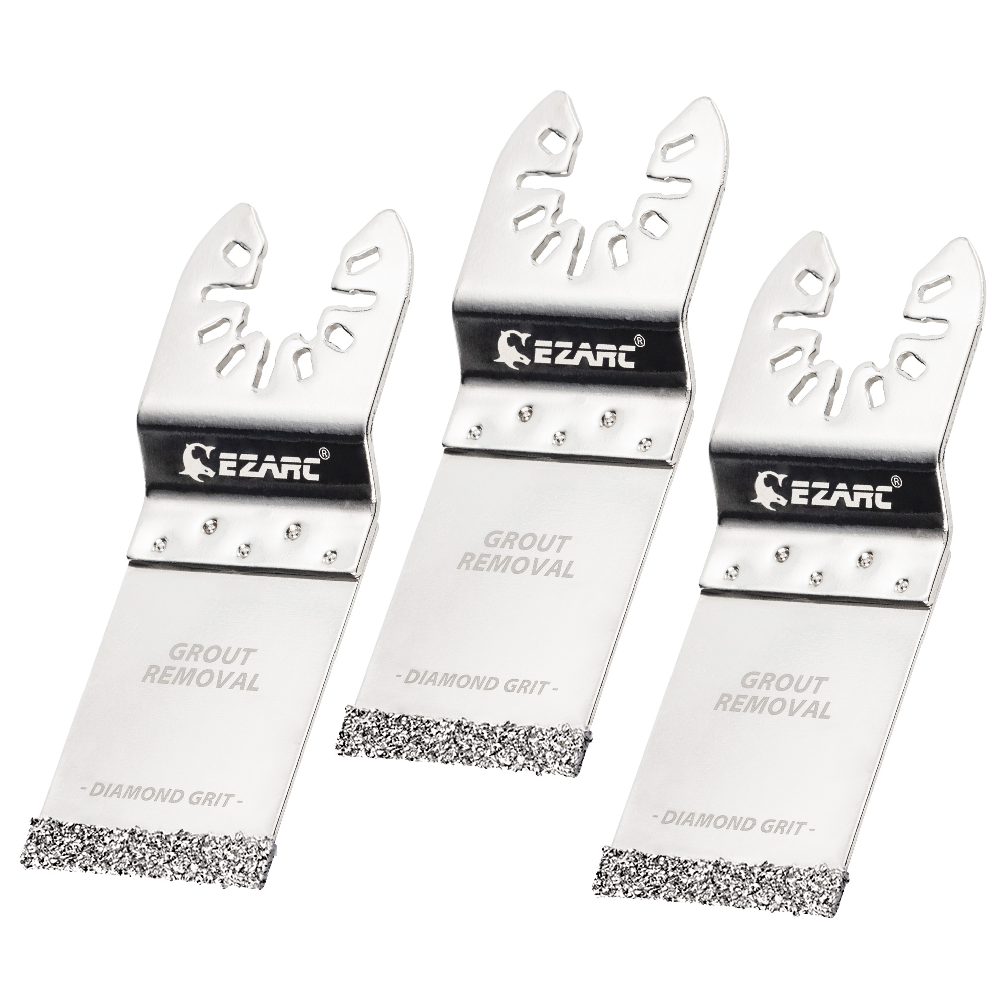 Grout Saw Removal - EZARC Oszillierende Sägeblätter 3er-Set Diamant-Flush-Cutting-Werkzeug zum