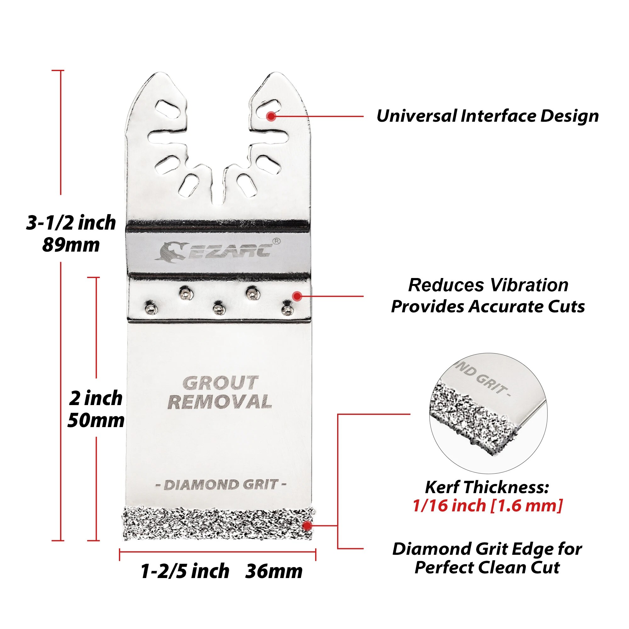 EZARC 3-teiliges Diamant-Oszil – Grout Saw Removal Bewertung und Preis