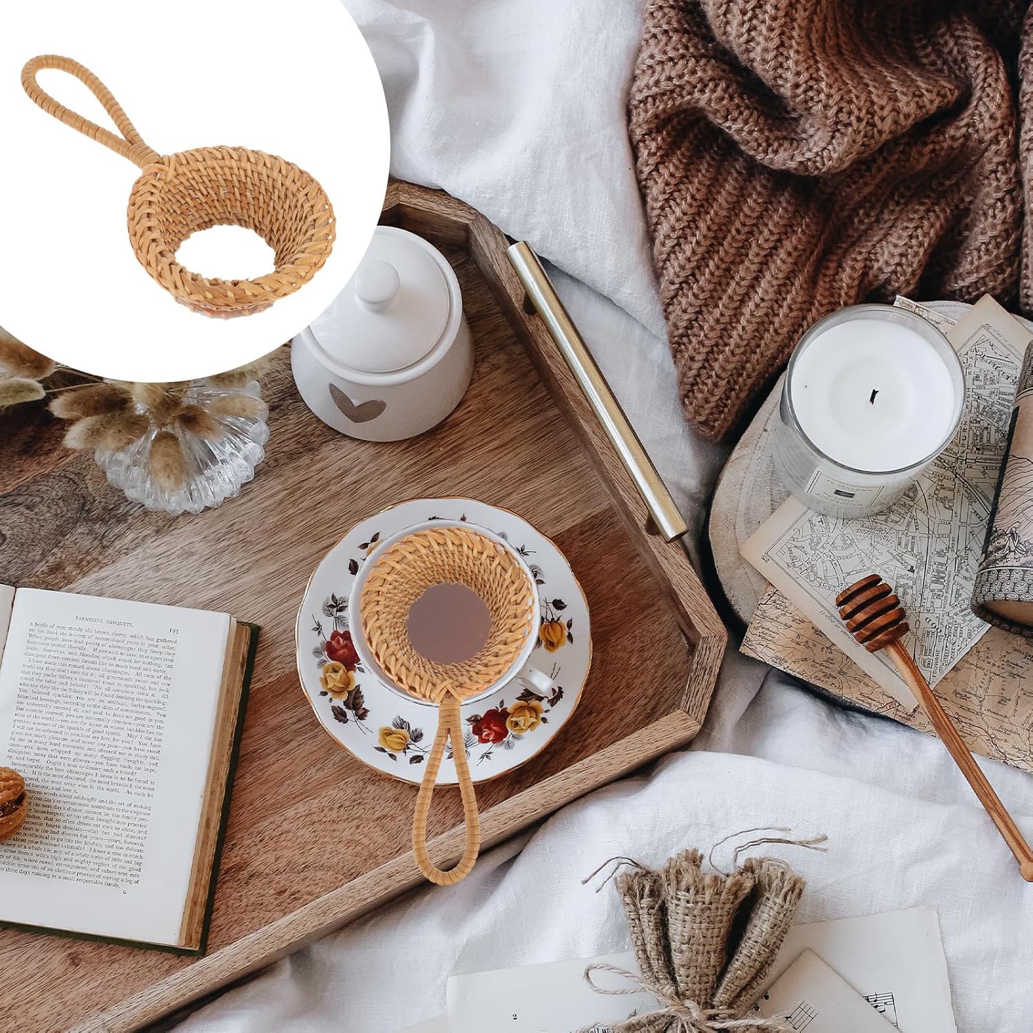 Rattan-Teesieb, handgefertigte – Home Improvement Kitchen Bewertung und Preis