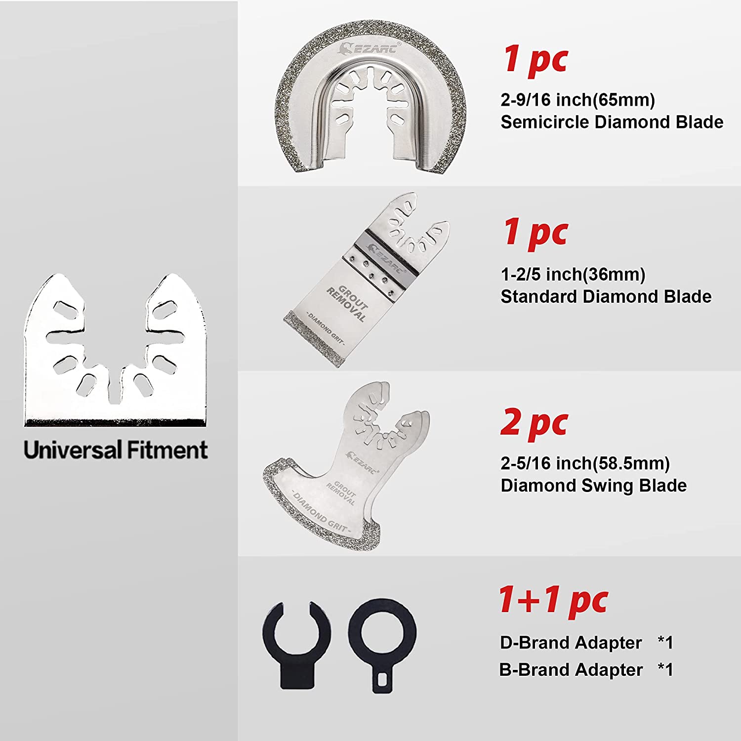 EZARC 4-teiliges Diamant-Oszil – Grout Saw Removal Bewertung und Preis